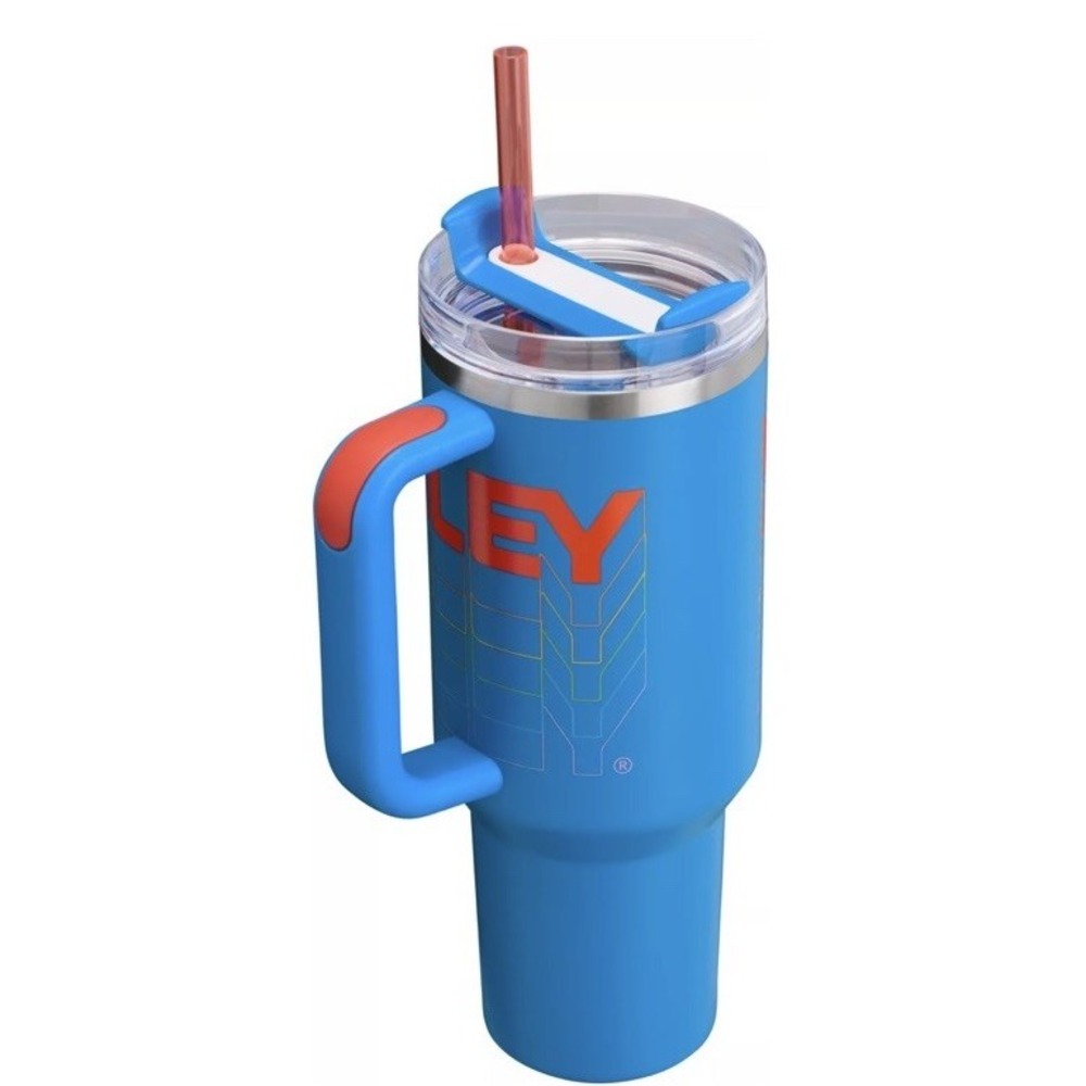 New Stanley Quencher H2.0 40oz Flowstate Quencher Tumbler Blue Azure Reverb - Picture 3 of 5